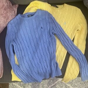 LOT OF 2 POLO CABLE SWEATERS
